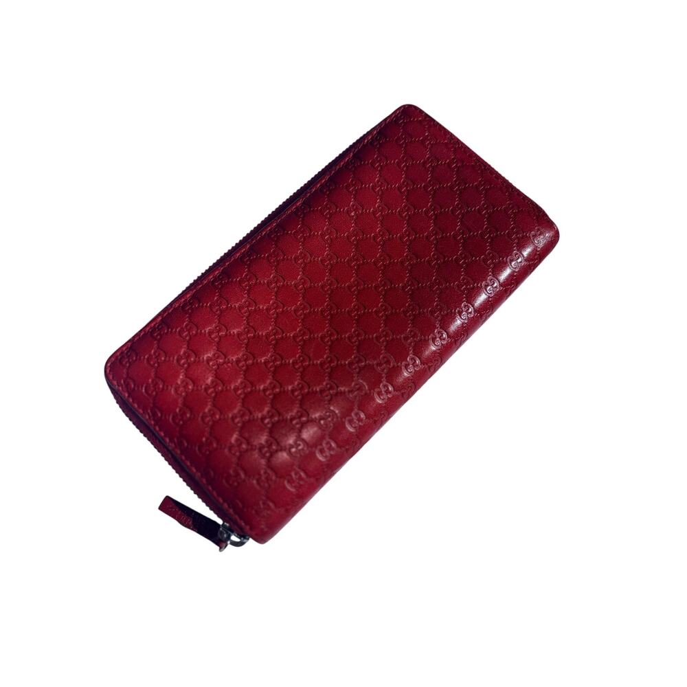 Gucci Long Zip Wallet in Cherry Red - Picture 8 of 8